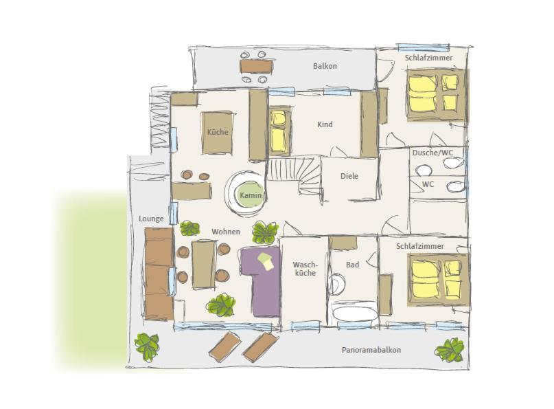 Elchegg - & Panorama-loft Apartment